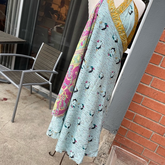 Hippie Silk wraparound skirt/dress - Picture 10 of 11
